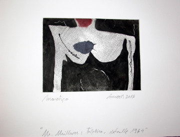 Monotipo Millares4 - 2016 - Plancha 16x12cm - Papel 250gr. Canson Guarro